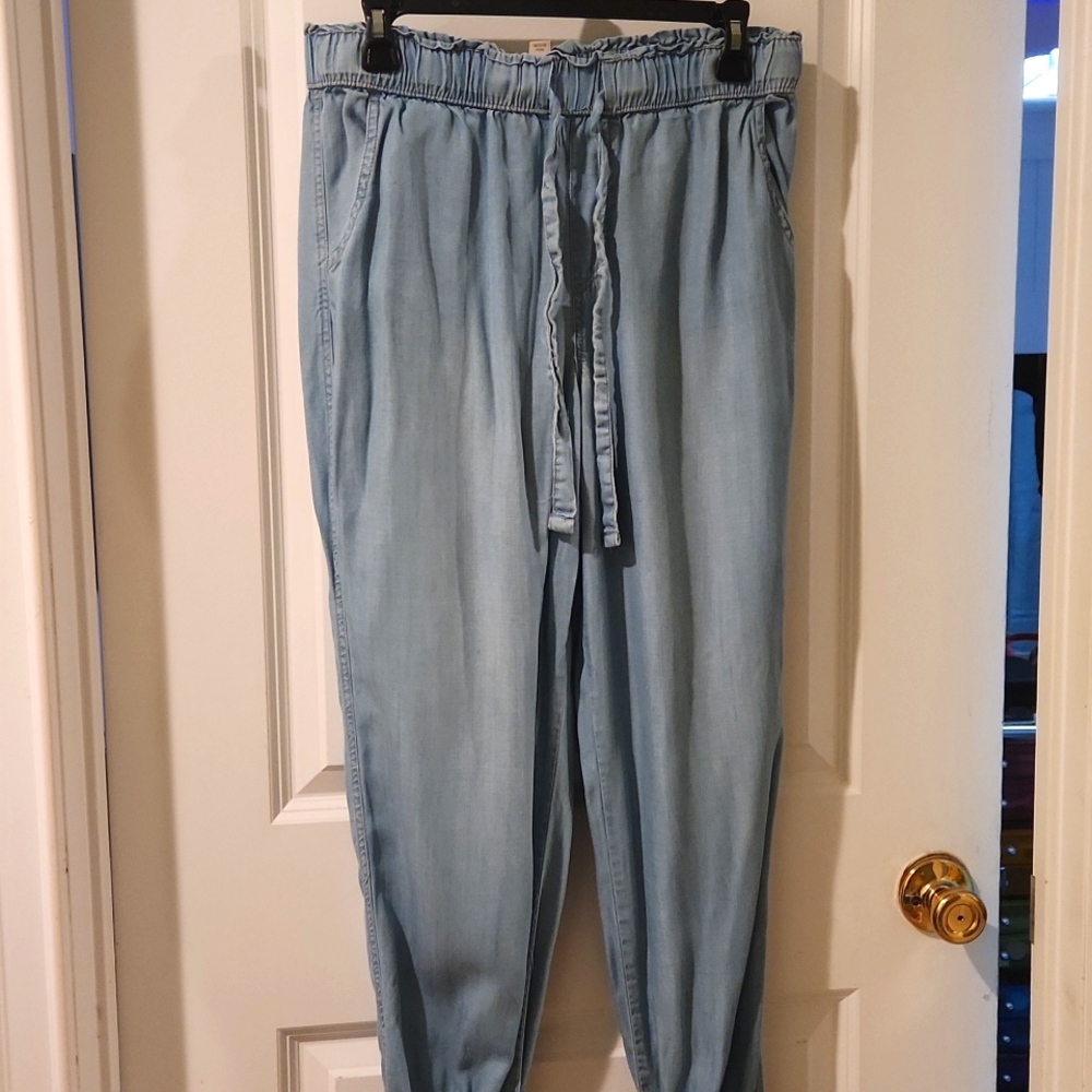 Light blue flowy pants
